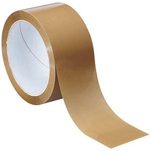 A roll of brown packaging tape.